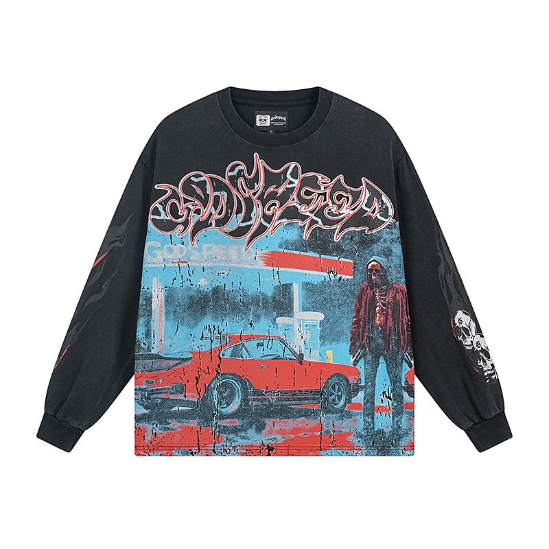 Godspeed Out of Many One Washed Long-Sleeve T-Shirt