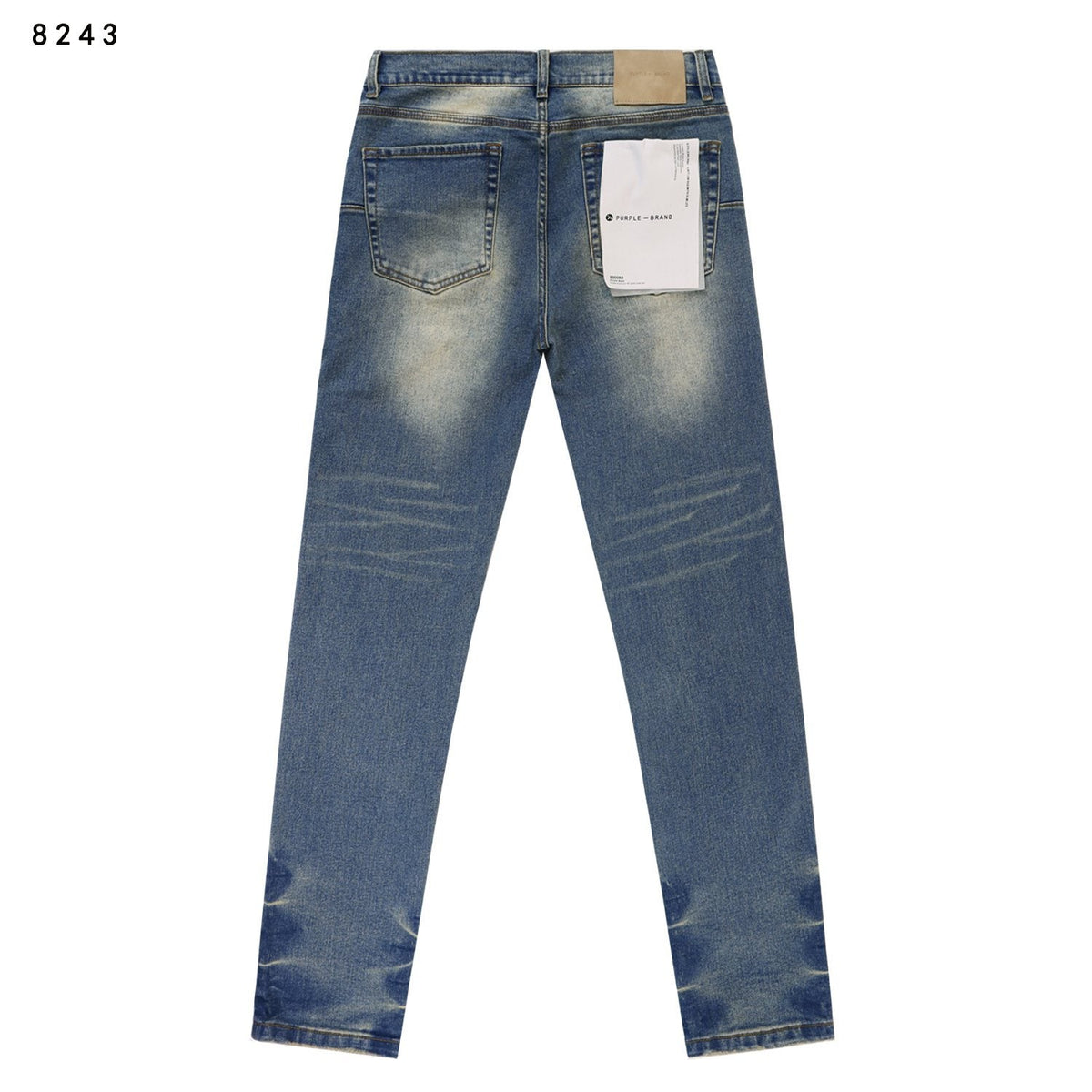 Purple Brand Slim Distressed Washed Denim Jeans