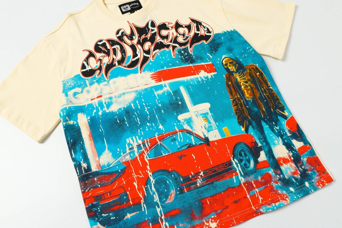 Godspeed Racing Car Graphic T-Shirt