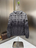 LV Gradient Panel Hooded Jacket