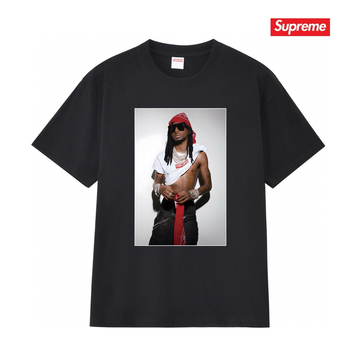 Supreme Playbi Caarti Portrait Graphic T-Shirt