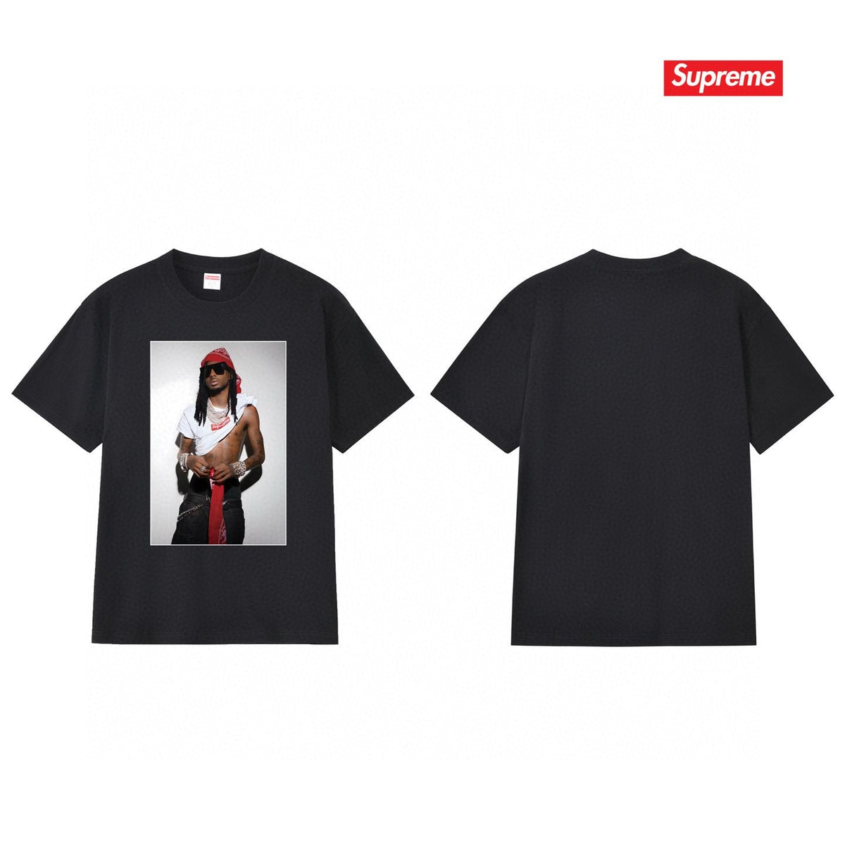 Supreme Playbi Caarti Portrait Graphic T-Shirt