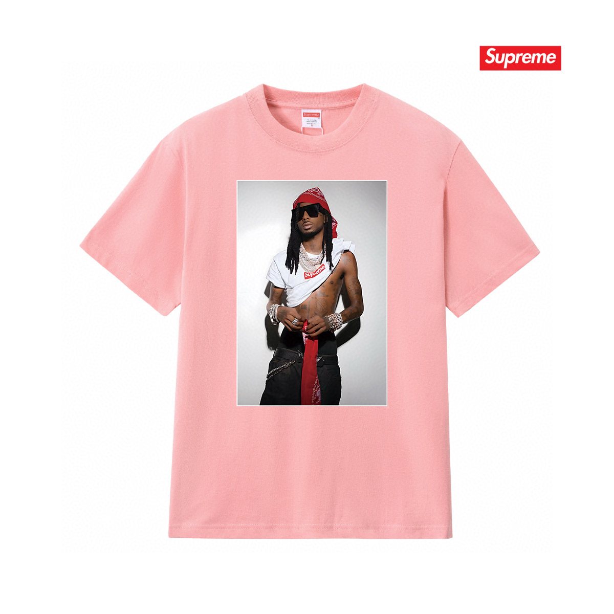 Supreme Playbi Caarti Portrait Graphic T-Shirt
