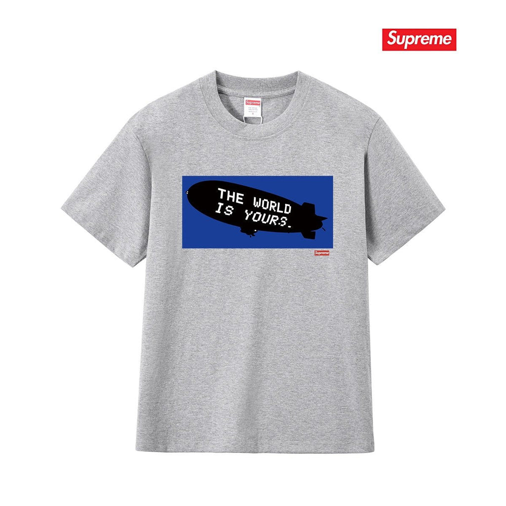 Supreme Blue Rectangle Brush Graphic T-Shirt