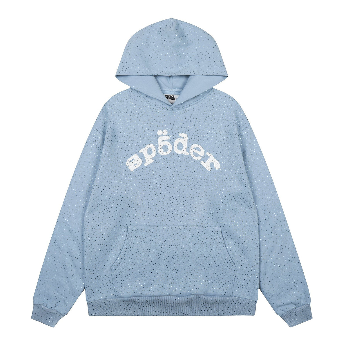 Sp5der Rhinestone Hoodie & Pants Matching Set