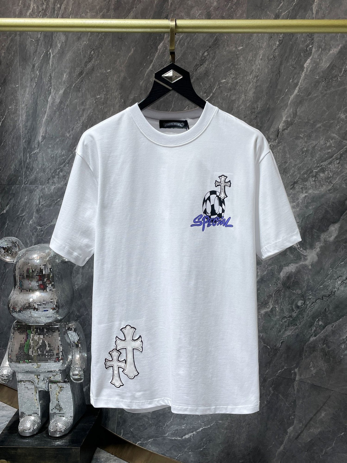Chrome Hearts Cross & Barbed-Wire Graphic T-Shirt