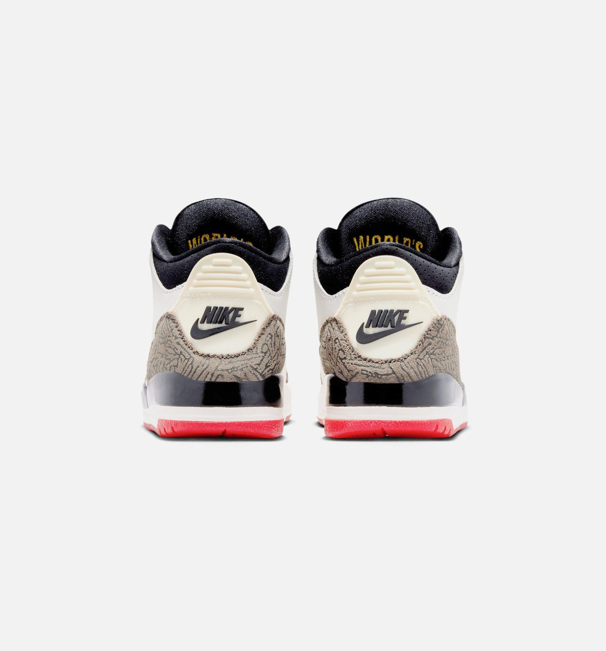 Air Jordan 3 Retro Sail and University Red Preschool Lifestyle Shoe – Sail/Black/University Red/Pale Ivory