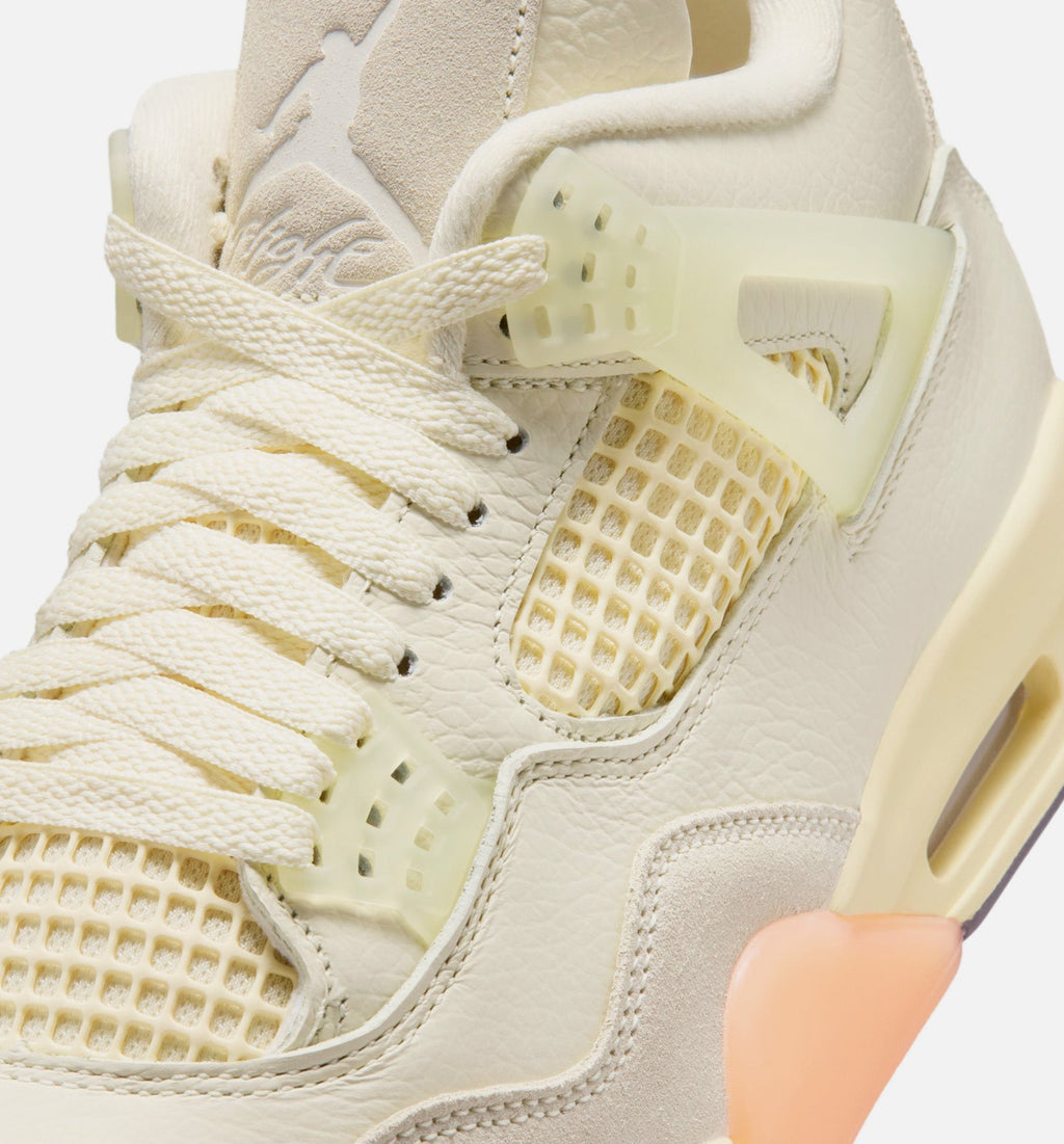 Air Jordan 4 Retro Birds of Paradise Women's Lifestyle Shoe - Coconut Milk/Metallic Gold/Muslin/Bright Mango/Sundial/Black