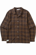 SERVICE WORKS DRAG STITCH RESORT SHIRT Brown