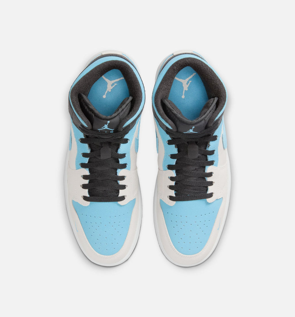 Air Jordan 1 Mid SE Men's Lifestyle Shoes - Summit White / Blue Chill / Black