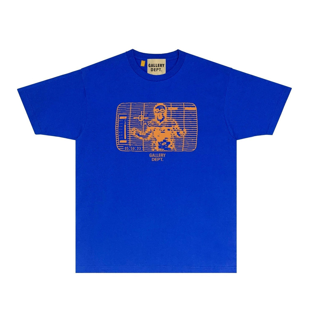 Gallery Dept T Shirt Retro Printed Loose Short-Sleeved Shirt