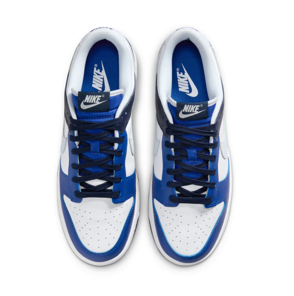 Men's Nike Dunk Low White/Football Grey-Game Royal (FQ8826 100)