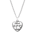 GUCCI BLIND FOR LOVE STERLING SILVER HEART PENDANT NECKLACE