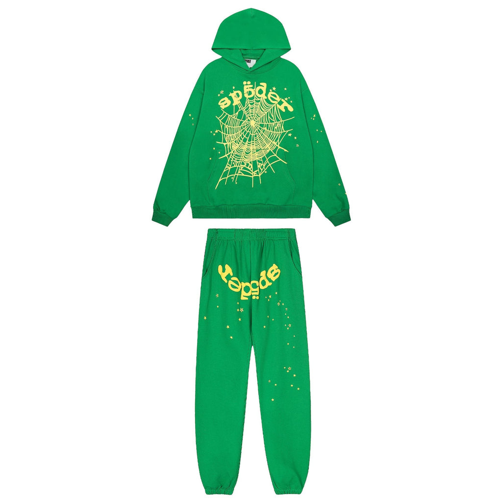 Sp5der Spiderweb Star Graphic Hoodie & Sweatpants Set