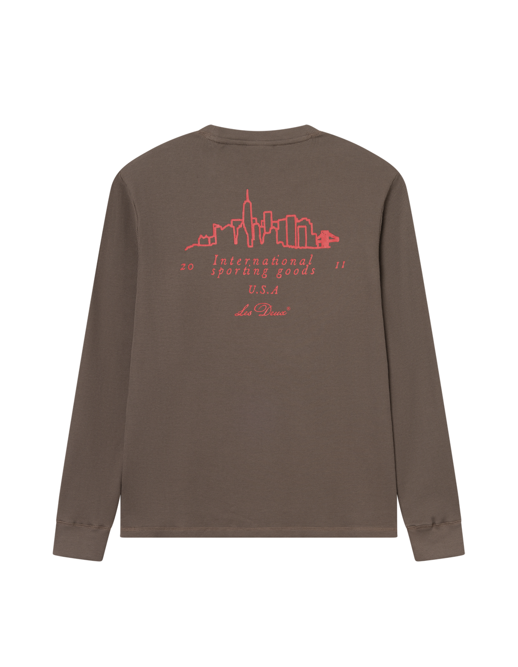 Les Deux Brady Skyline Waffle LS T-Shirt