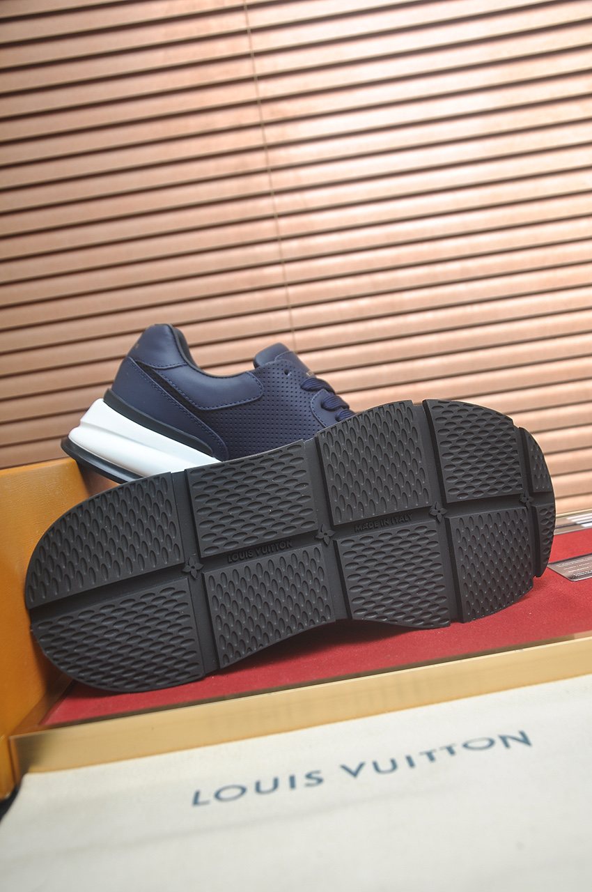 Louis Vuitton Navy Blue Low-Top Sneakers