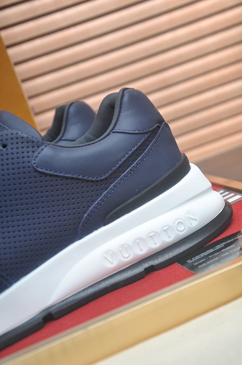 Louis Vuitton Navy Blue Low-Top Sneakers