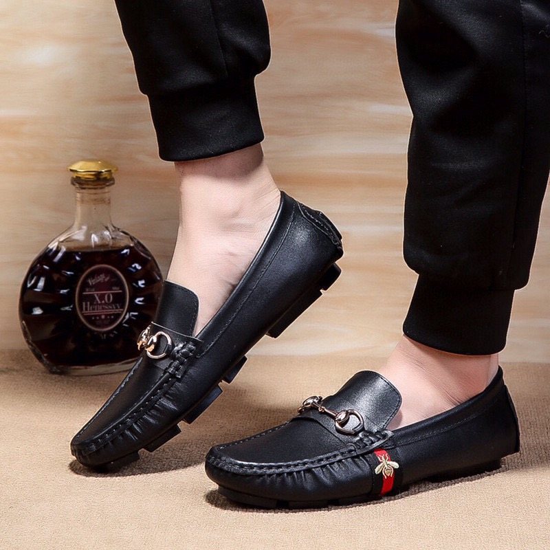Gucci Men's Black Bit Loafers