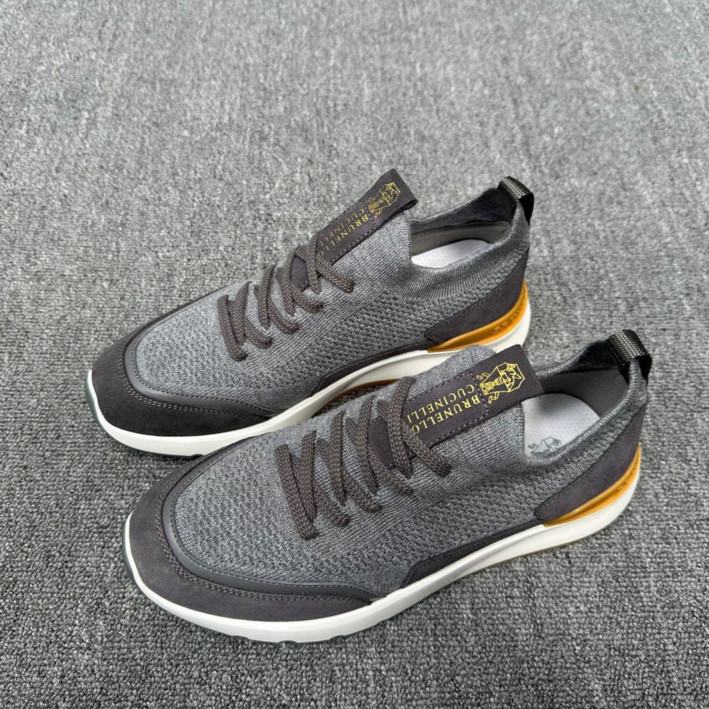 Brunello Cucinelli Knit Low-Top Sneakers
