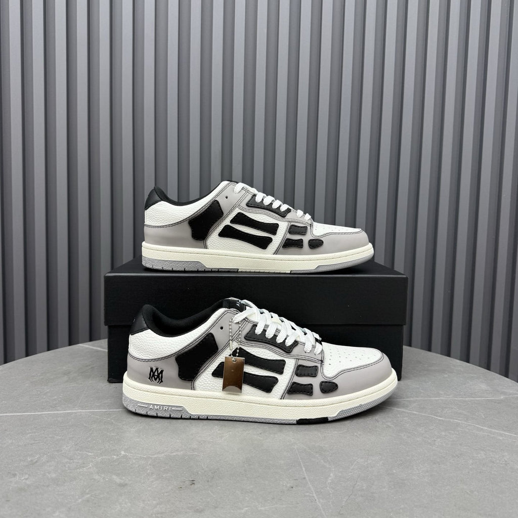 AMIRI Mint Green Paneled Low-Top Sneakers