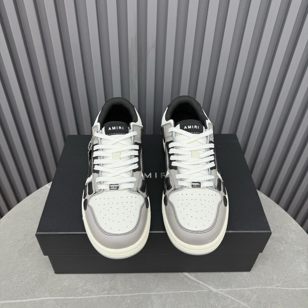AMIRI Mint Green Paneled Low-Top Sneakers