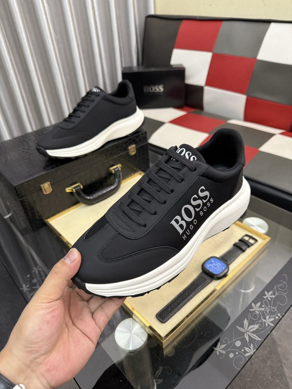 Hugo Boss Men's Logo Low-Top Sneakers