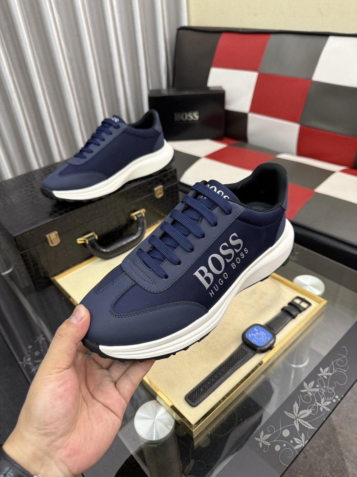 Hugo Boss Men's Logo Low-Top Sneakers
