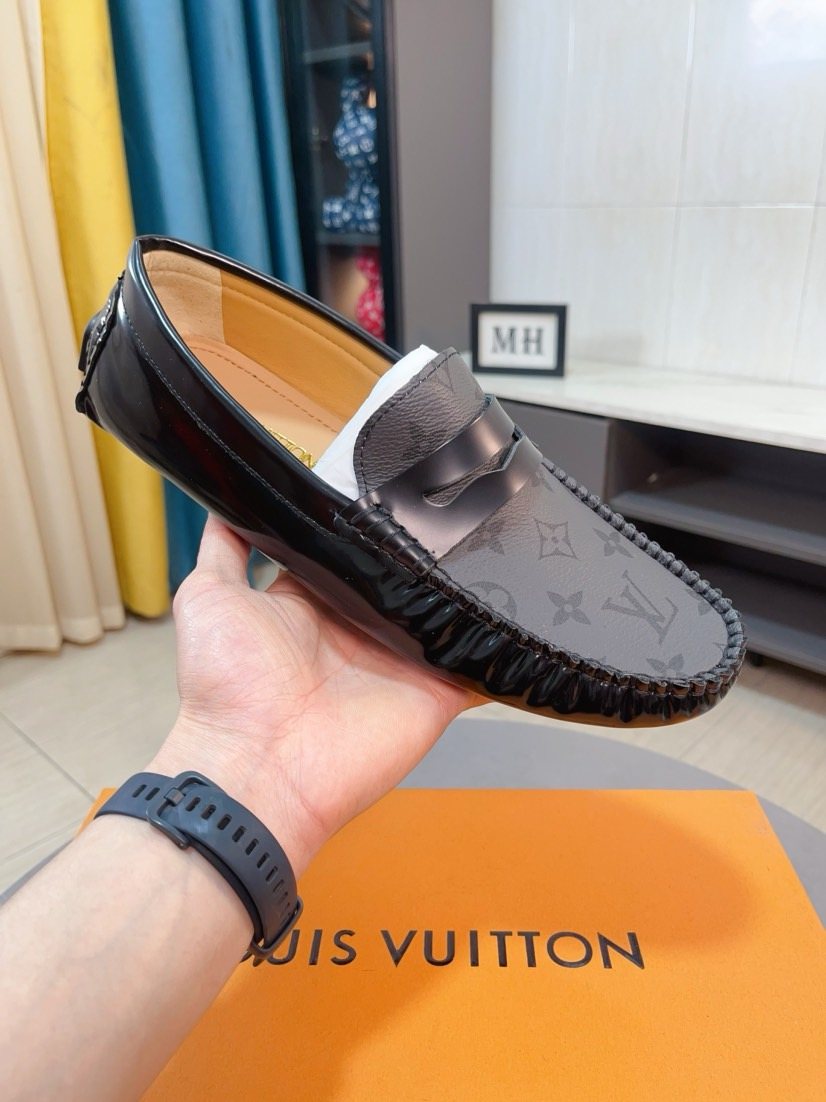 Louis Vuitton Patterned Vamp Loafers