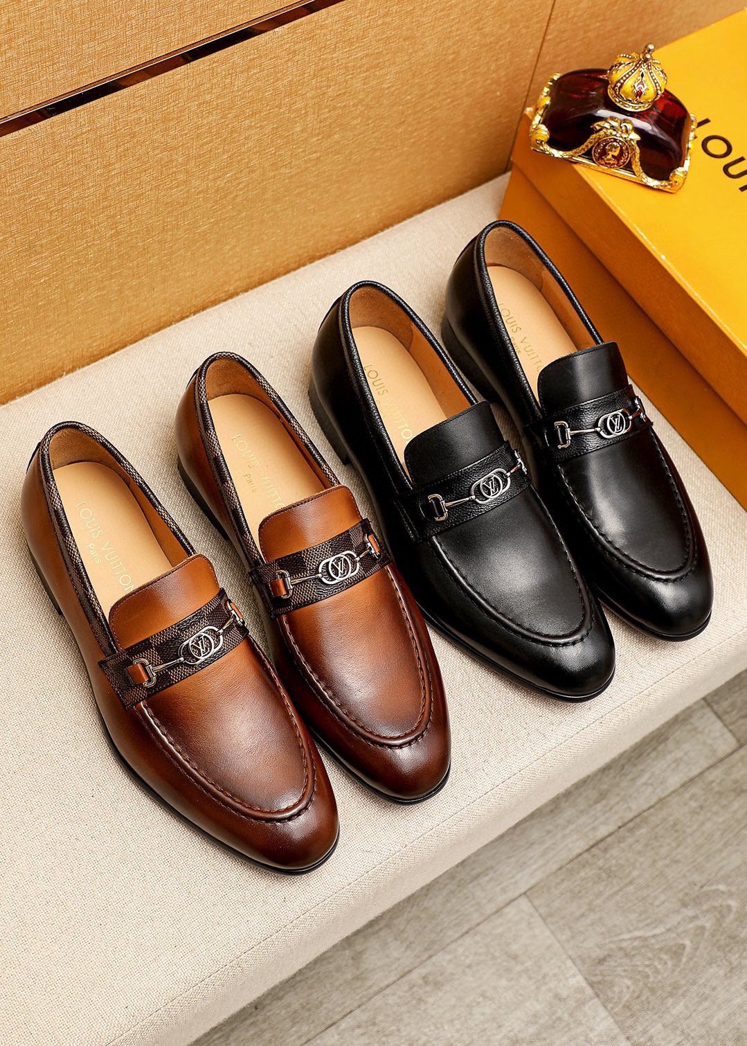 Louis Vuitton Metal Buckle Loafers