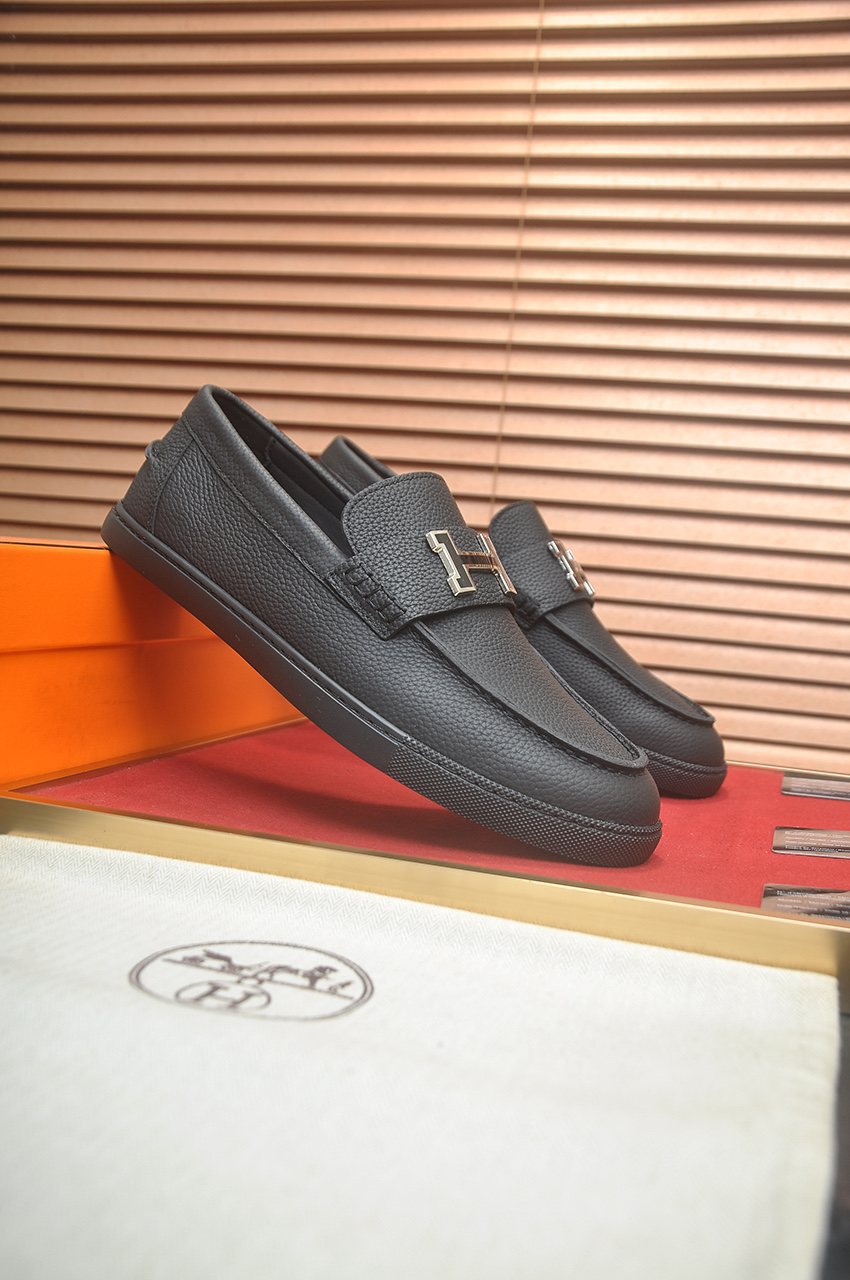 Hermès H-Hardware Slip-On Shoes
