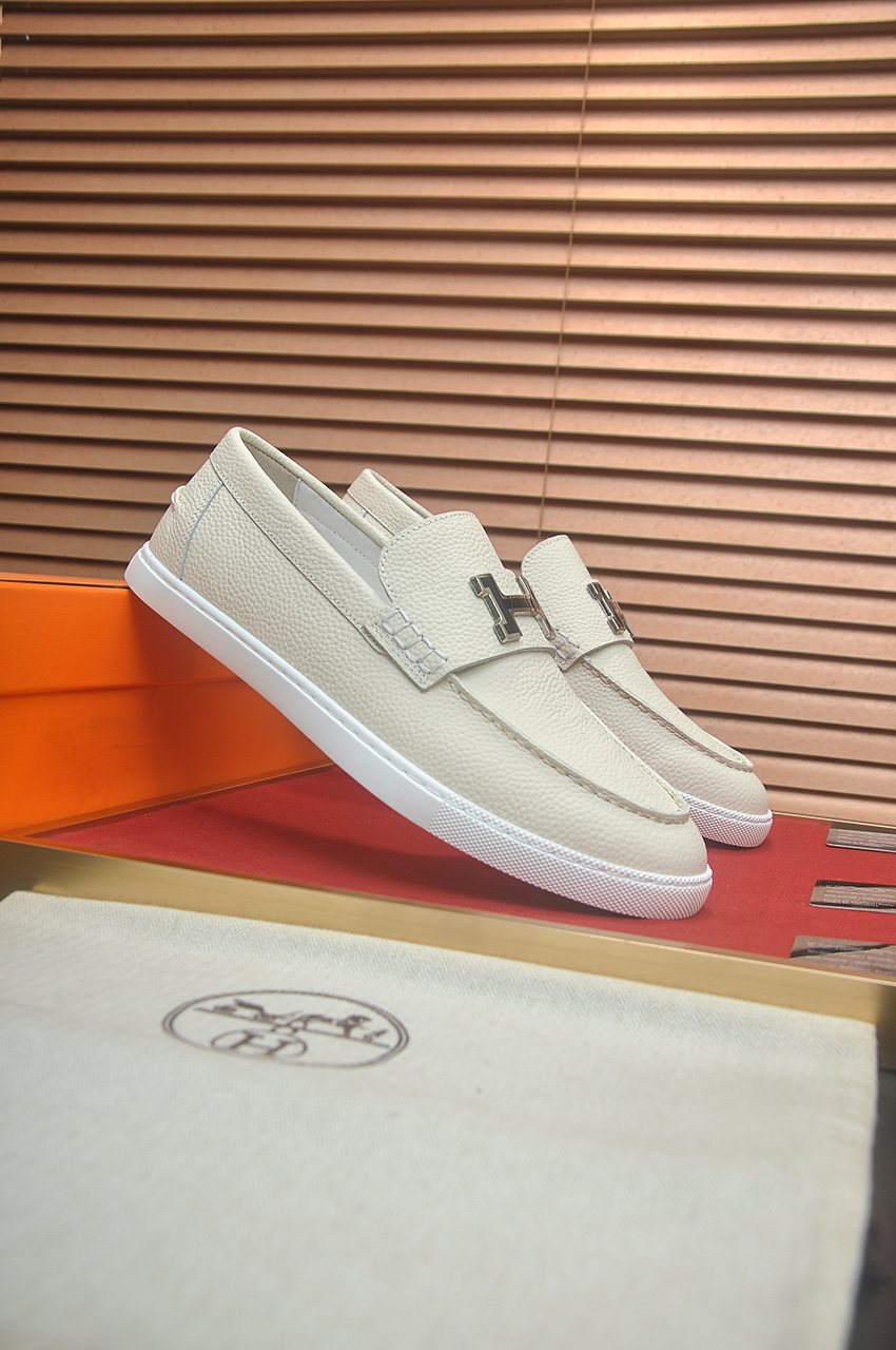 Hermès H-Hardware Slip-On Shoes
