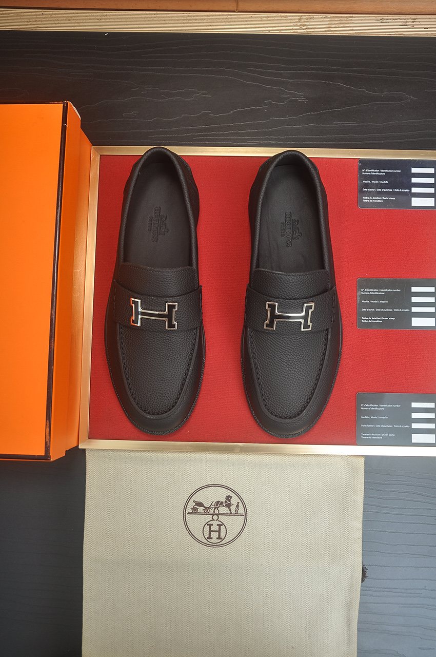 Hermès H-Hardware Slip-On Shoes