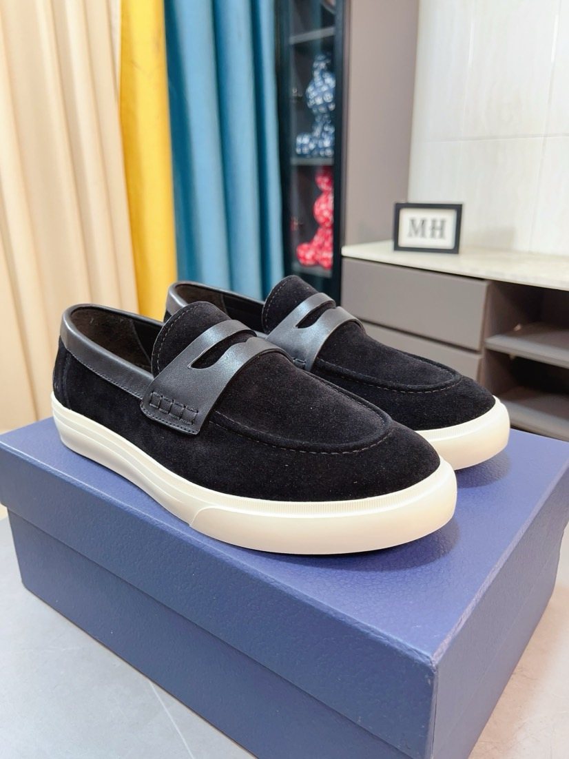 Dior Strap Loafers with Contrast Soles