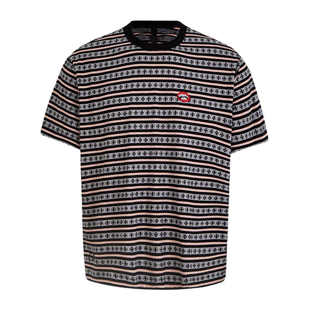 Chrome Hearts Striped Jacquard Knit T-Shirt