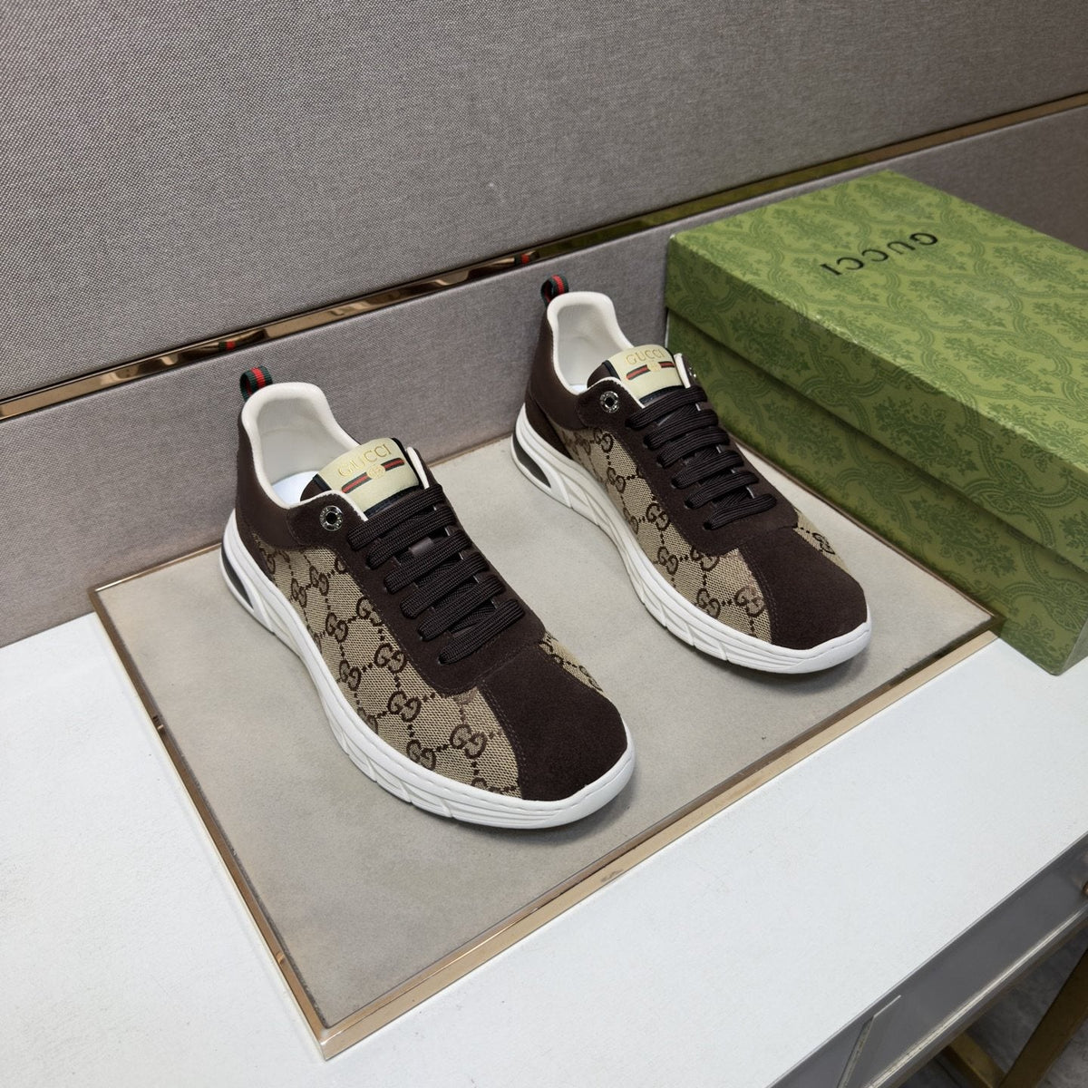 Gucci Patterned Low-Top Sneakers
