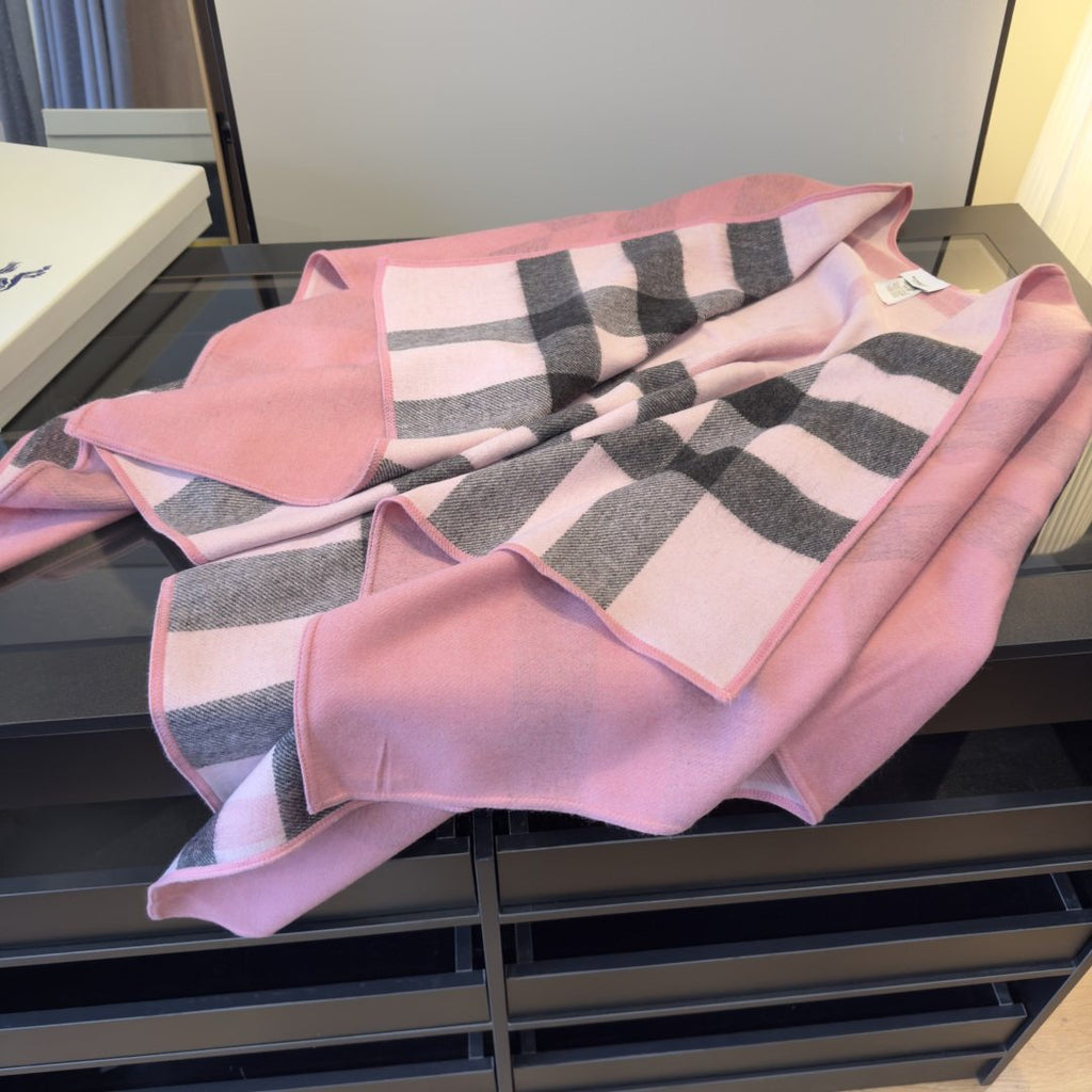 Burberry Reversible Plaid Poncho