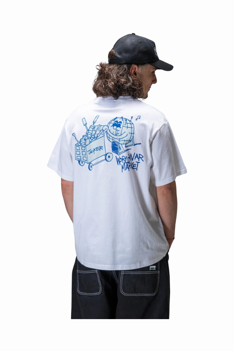 JACKER WORLDWIDE MARKET T-SHIRT White