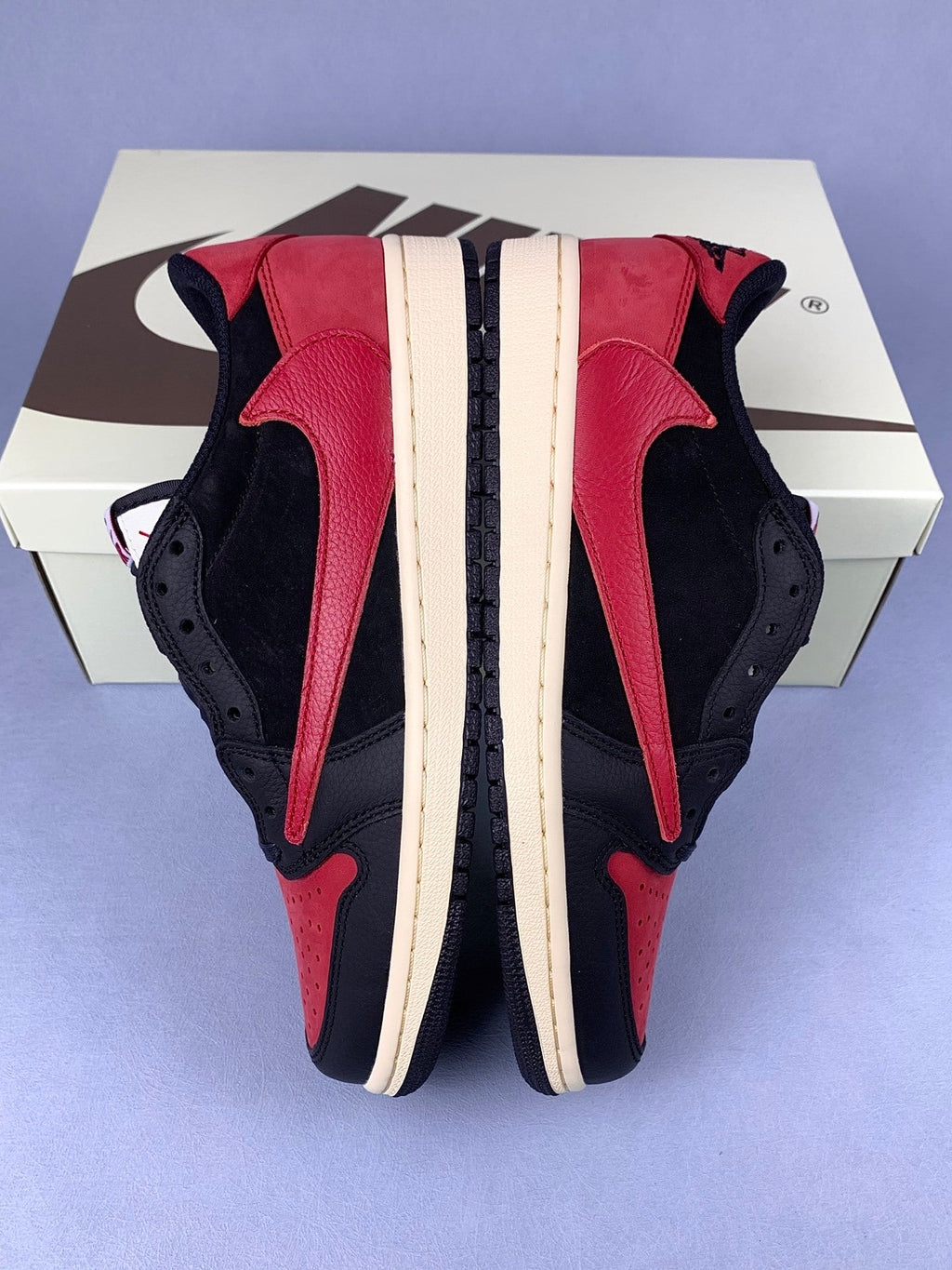 Air Jordan 1 Low TS Black/Red Unisex Sneakers DM7866-061