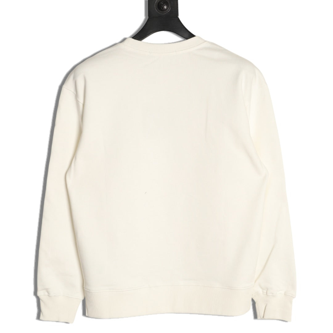 Louis Vuitton Zipper-Pocket Crewneck Sweatshirt - Cream