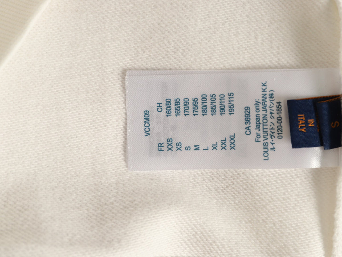 Louis Vuitton Zipper-Pocket Crewneck Sweatshirt - Cream